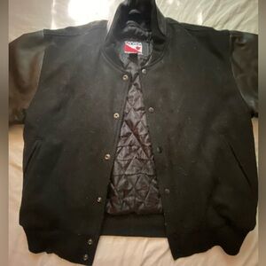 Canada Sportswear men’s bomber varsity jacket genuine leather